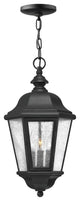 Hinkley Edgewater 3 Light Black Hanging Lantern, 1672BK