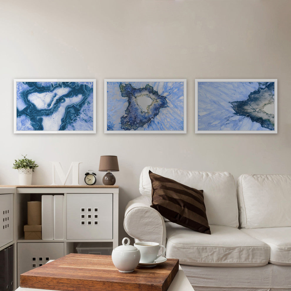 Ice Explosions Triptych, 72x16