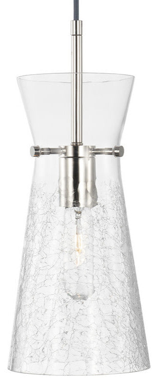 Capital Lighting 342411 15" Tall Mini Pendant - Polished Nickel