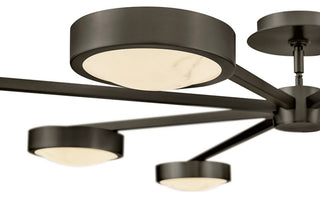 Fredrick Ramond Cava Large Convertible Semi-Flush Mount, Black Oxide