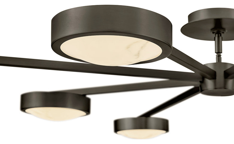 Fredrick Ramond Cava Large Convertible Semi-Flush Mount, Black Oxide