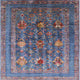 Ahgly Company Indoor Square Mid-Century Modern Area Rugs, 8' Square