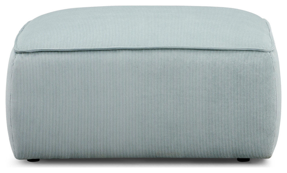 Travie Ottoman, Light Green