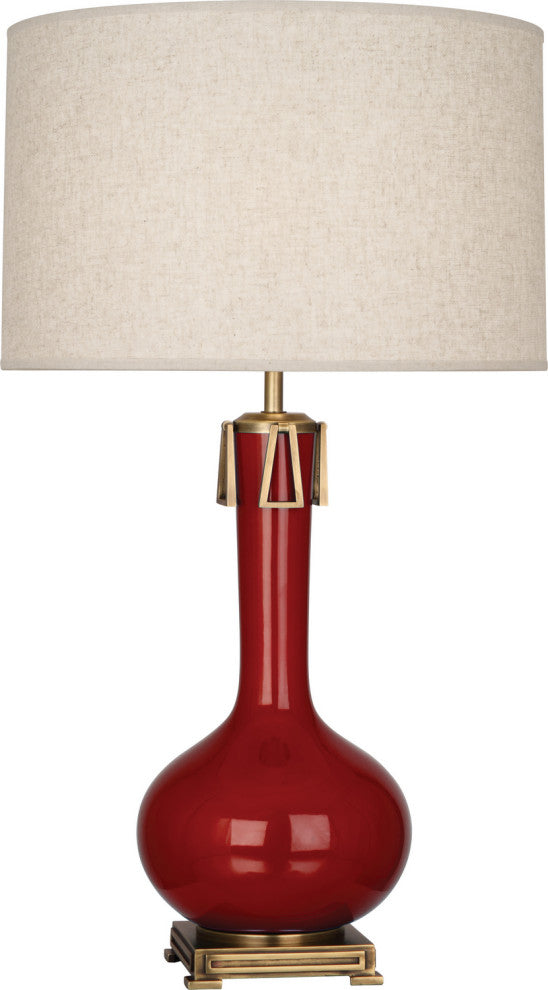 Robert Abbey RA-OX992 1-Light Table Lamp, Athena