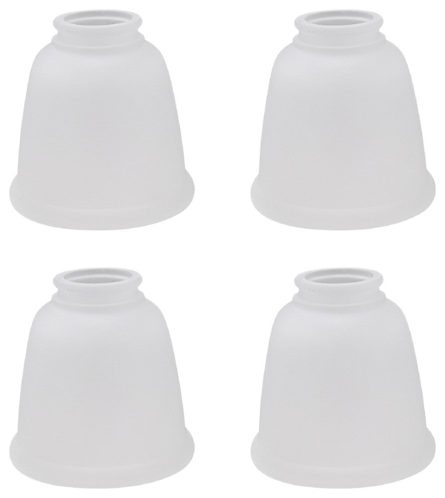 Aspen Creative 23045-4 Bell Shaped Frosted Replacement Glass Shade 4 Pack