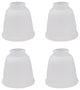 Aspen Creative 23045-4 Bell Shaped Frosted Replacement Glass Shade 4 Pack