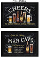 "Cheers" Collection By Debbie DeWitt, Printed Wall Art, Black Frame