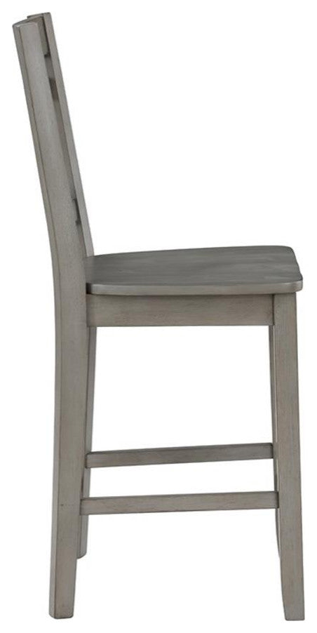 Steve Silver Toscana Gray Wood Counter Chair