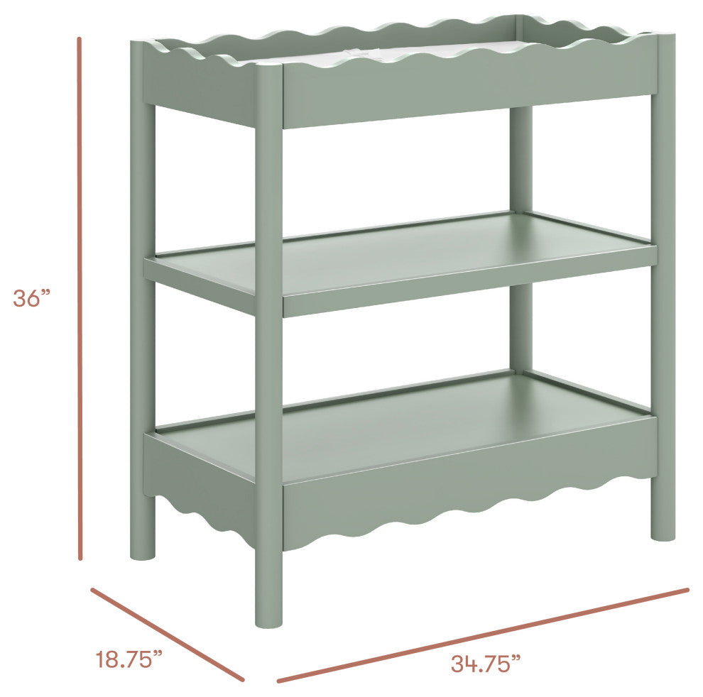Swell Changing Table, Light Sage