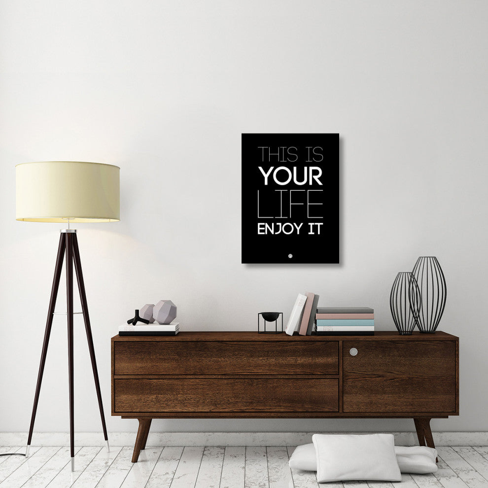 "This Is Your Life Poster Black" Fine Art Print