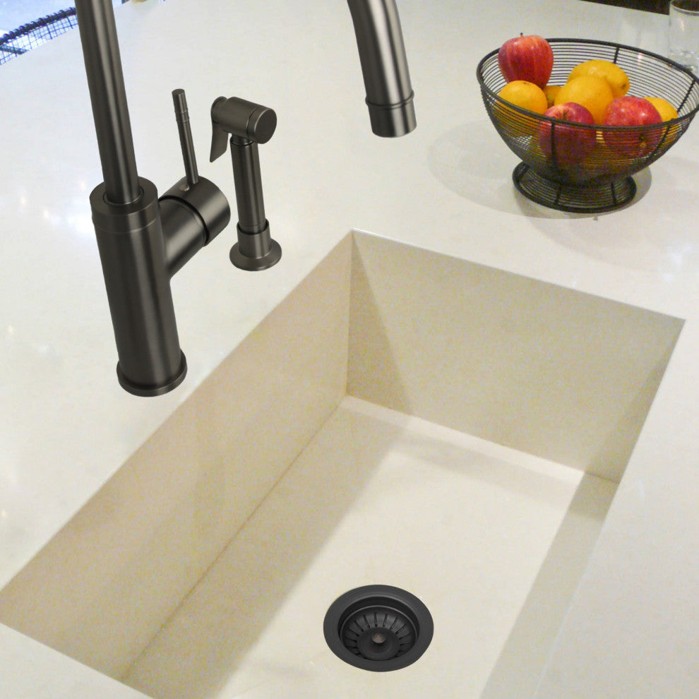 Copper Kitchen Sink Stopper for 3.5" Standard Strainer Drain, Oil Rubbed Bronze