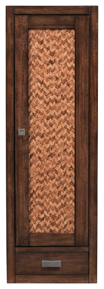 Addison 12" Depth Petitie Tower Hutch - Right, Mid Century Acacia