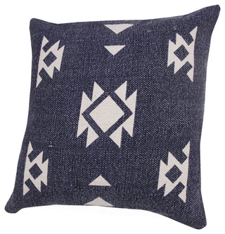 Southwestern Decorative Denim Geometric 20" x 20" Throw Pillow