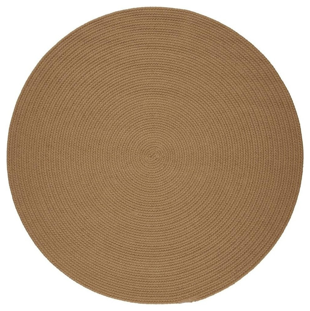 WearEver Poly Rug, Camel, 6' Round