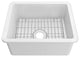 Whitehaus WHUF2418 Fireclay 24" Undermount Single Basin Fireclay - White