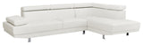 Milan Sectional, White