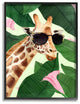 Stupell Industries Fashion Giraffe Funny Flower Tropical Painting, 11 x 14