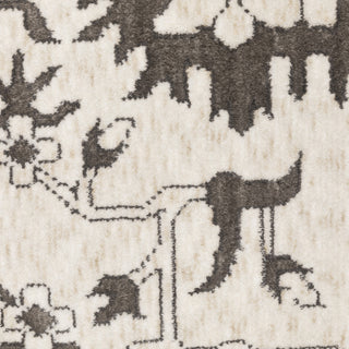 Iris Two-Tone Oriental Ivory/ Grey Area Rug 9'10" x 12'10"