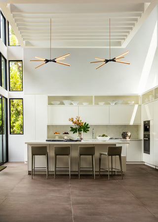 Fredrick Ramond Rae Small Led Linear, Lacquered Brass