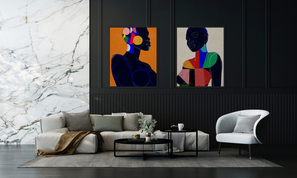 Manga 7 Fine Art Print, Black, 50"x40"
