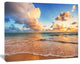 Beautiful Cloudscape over Beach, Large Beach Canvas Wall Art, 40"x30"