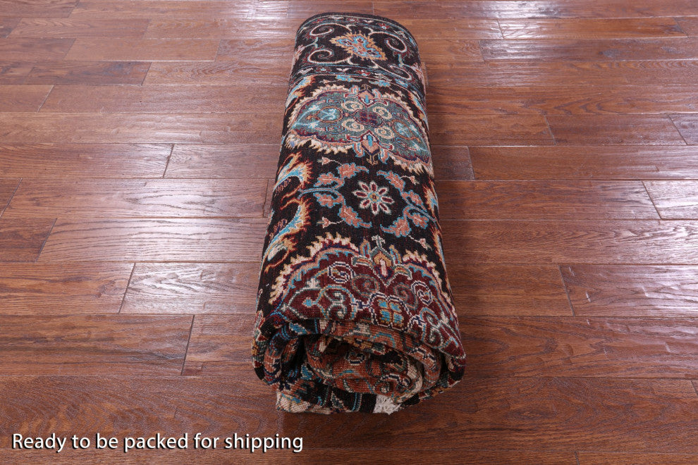 6' 9" X 9' 5" Persian Tabriz Handmade Wool Rug Q11319