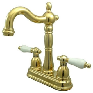 Heritage Two Handle 4" Centerset Bar Faucet without Pop-Up Rod