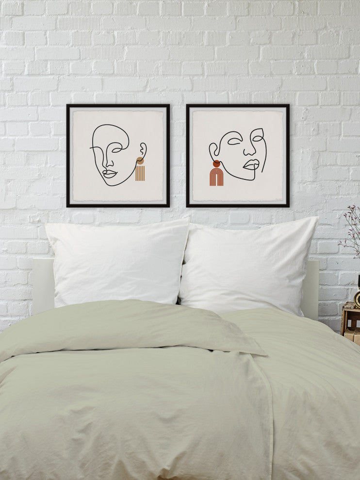 The Whispering Forces Diptych, 2-Piece Set, 12x12 Panels
