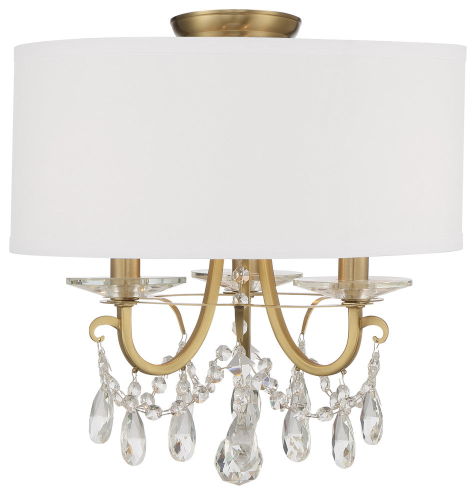 Othello 3 Light Vibrant Gold Ceiling Mount