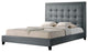 Hirst Gray Platform Bed Queen Size