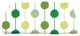 Brady Beads, Stripe Print Bath Towel, Green