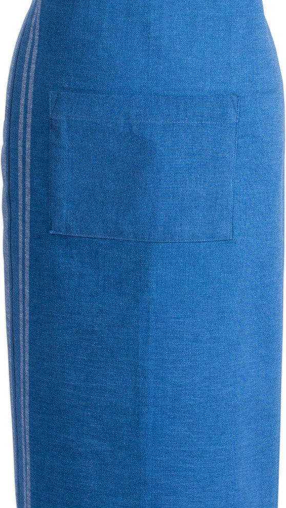 DII Chambray Blue French Stripe Bistro Apron