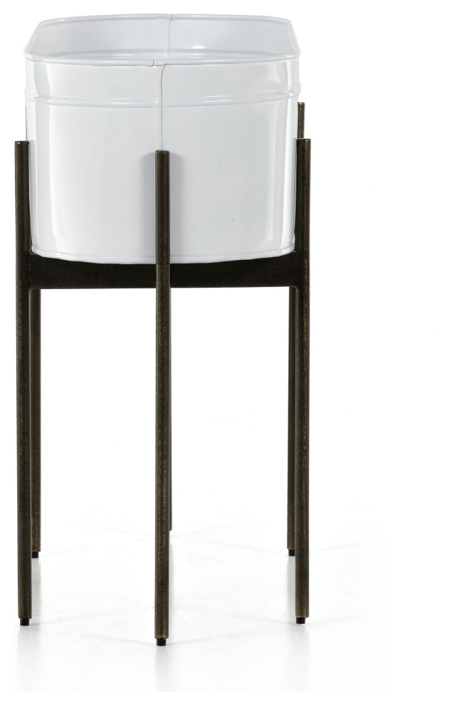 Jed Large Planter-White High Gloss