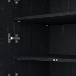 Fairview Storage Cabinet with File Drawer in Black and Cherry  - Engineered Wood