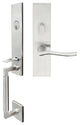 Waterfall Lever, Mortise Entry Handleset, RHR, Satin Stainless Steel