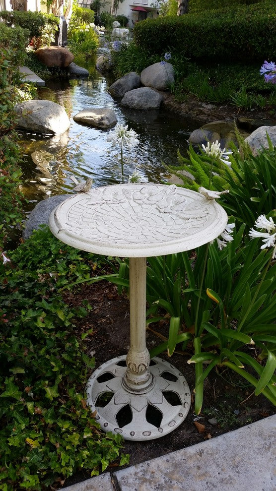 Bluebird Pedestal Bird Bath