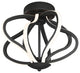Artika Meridian Ceiling Flushmount Light, Black