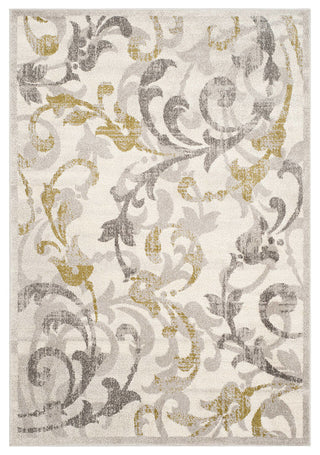Safavieh Amherst Amt428E Outdoor Rug, Ivory/Light Gray, 6'0"x9'0"