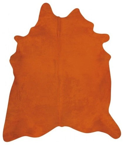 Pergamino Cowhide Rug, Orange