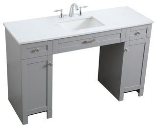 54" ADA Compliant Bathroom Vanity, Gray