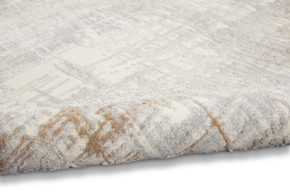 Calvin Klein CK950 Rush 9' x 12' Ivory/Taupe Modern Indoor Area Rug