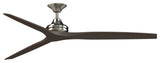Fanimation Spitfire DC-KIT-72 Spitfire DC 72" 3 Blade Indoor / - Brushed Nickel