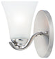 Vital 1-Light 5.5" Wide Satin Nickel Vanity Light