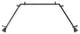Aldo 13/16" Bay Window Curtain Rod, Cocoa