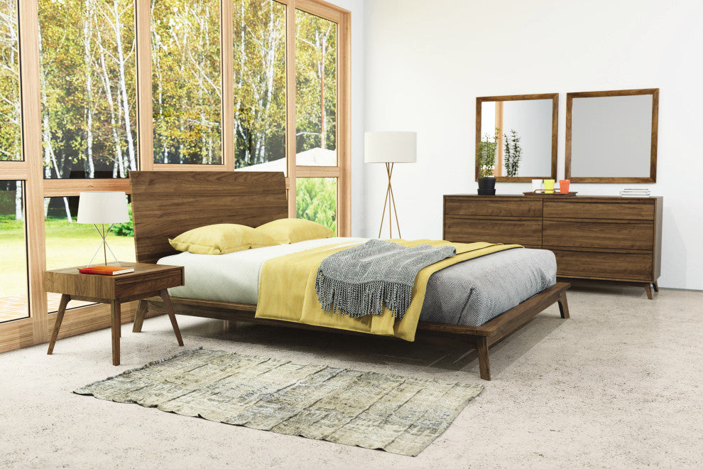 Copeland Catalina Wall Mirror, Walnut
