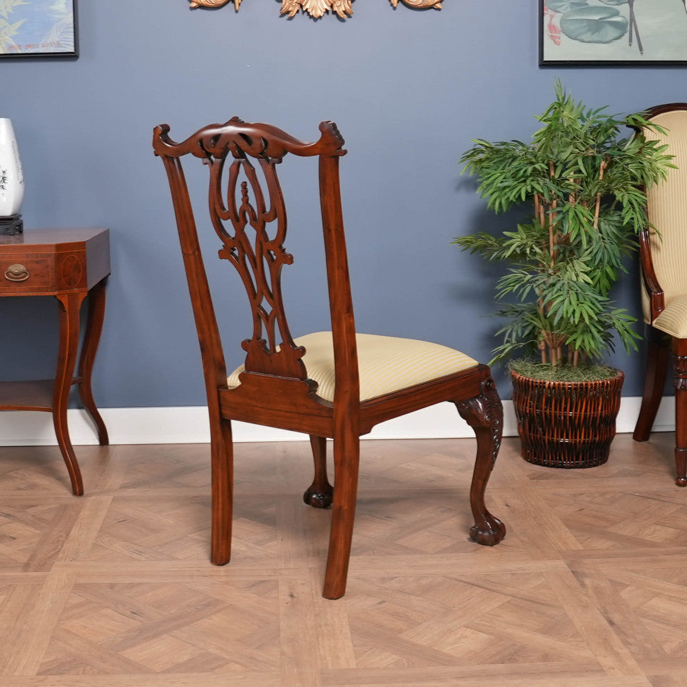 NDRSC061 Flame Back Chippendale SIDE Chair