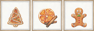 Best Christmas Cookies Triptych, 3-Piece Set, 32x32 Panels, 32x32