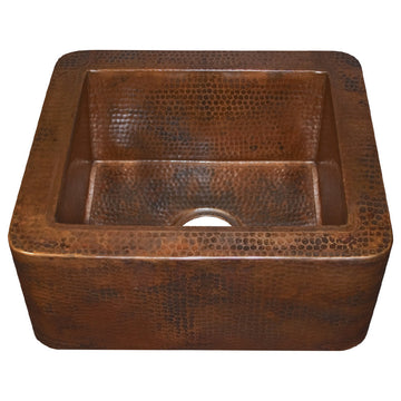Native Trails CPS13 Cabana 18" Farmhouse or Undermount Single - Antique Copper
