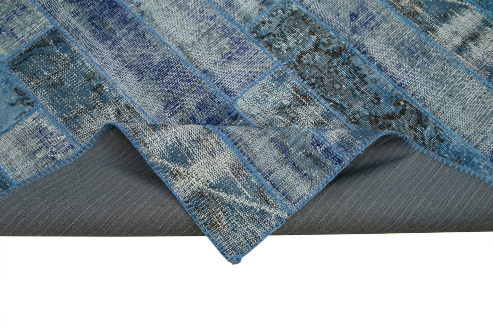 Rug N Carpet - Hand-Knotted Oriental 6' 4" x 9' 10" Overdyed Patchwork Area Rug