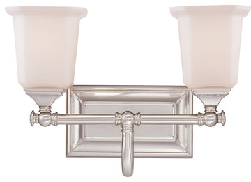 Quoizel NL8602BN Two Light Bath Fixture Nicholas Brushed Nickel